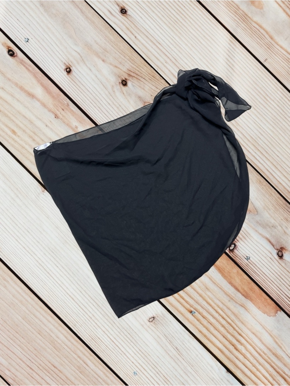NWT Ekouaer XXL black sheer sarong coverup